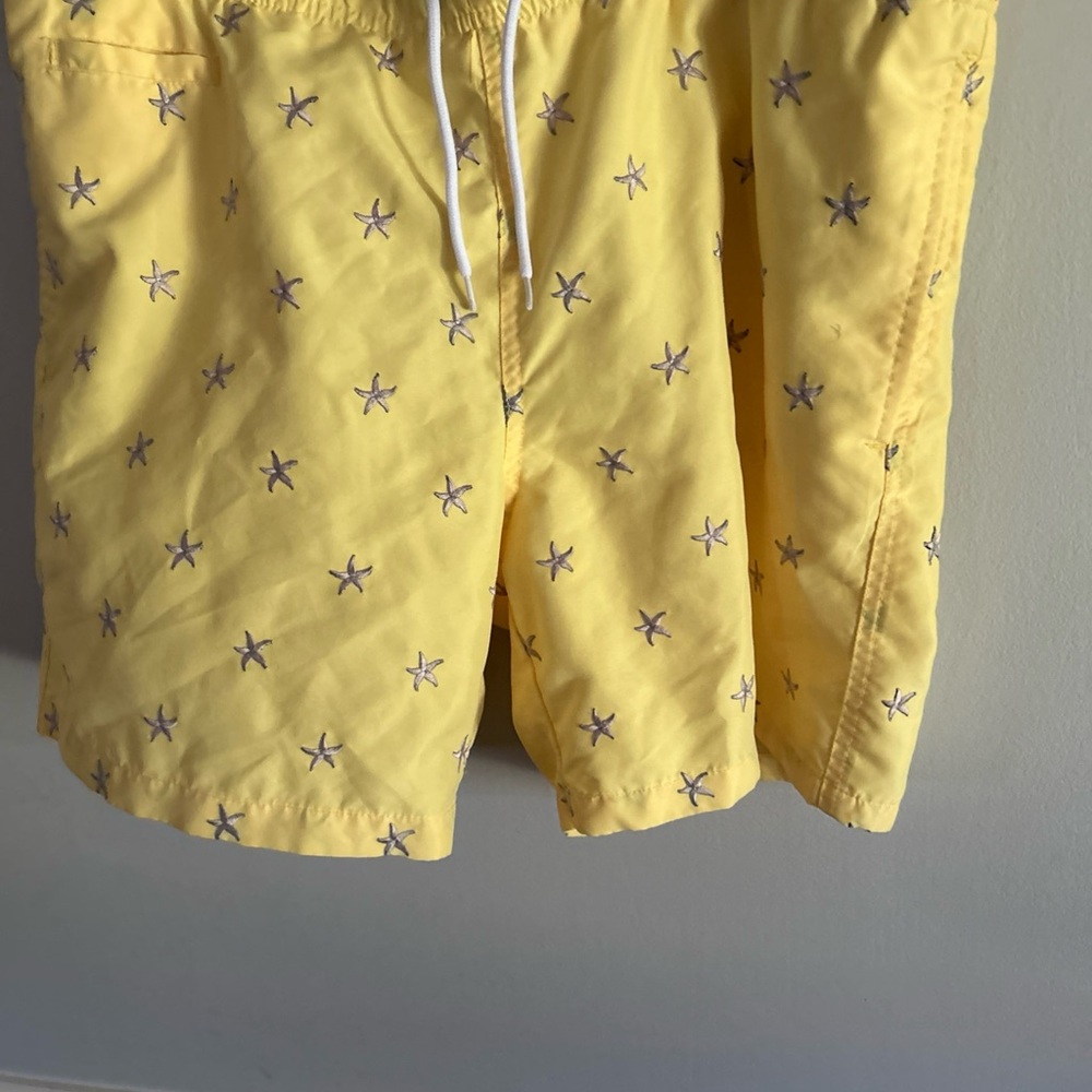 Yellow Starfish Swim Trunks